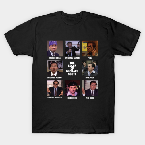 The Faces Of Michael Scott Office T Shirt