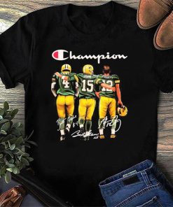The Packers Champions Favre Starr And Rodgers 2021 T Shirt