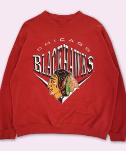 Throwbackmax Chicago Blackhawks Hockey Premium Sweatshirt