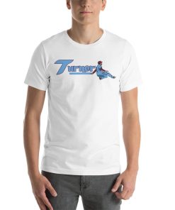 Trea Turner Slide Powder Blue Font Unisex Tee