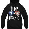 Trump Desantis 2024 Election American Flag Flamingo Stars Hoodie