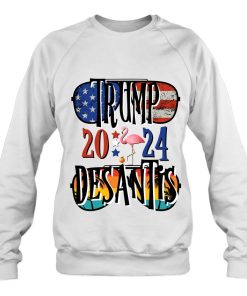 Trump Desantis 2024 Election American Flag Flamingo Stars Sweatshirt