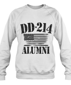 U.S. Military Veterans Dd-214 Alumni Vintage American Flag Shirt