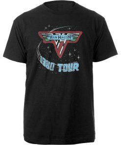 Van Halen Unisex T-Shirt 1980 Tour