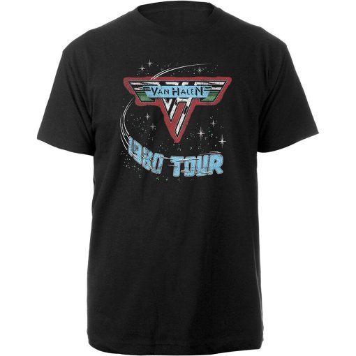 Van Halen Unisex T-Shirt 1980 Tour