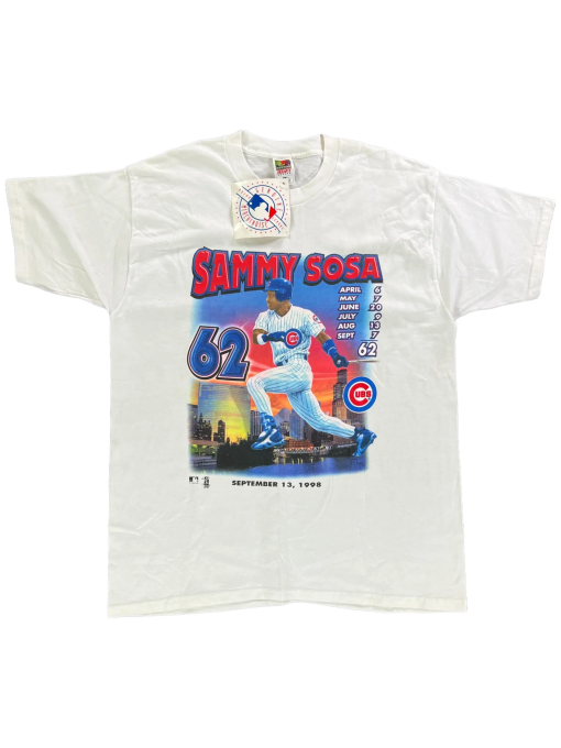 Vintage 1998 Sammy Sosa Chicago Cubs Graphic MLB T-Shirt