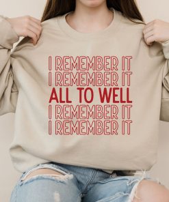 Vintage All Too Well I Remember It Red Taylor’s Album Shirt Vintage All Too Well I Remember It Red Taylor’s Album Shirt