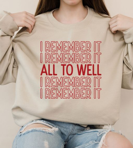 Vintage All Too Well I Remember It Red Taylor’s Album Shirt