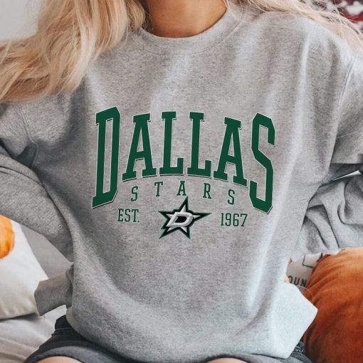 Vintage Dallas Stars Ice Hockey Unisex Sweatshirt