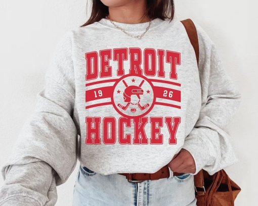 Vintage Detroit Red Wings Hockey Sweatshirt Gift For Fan