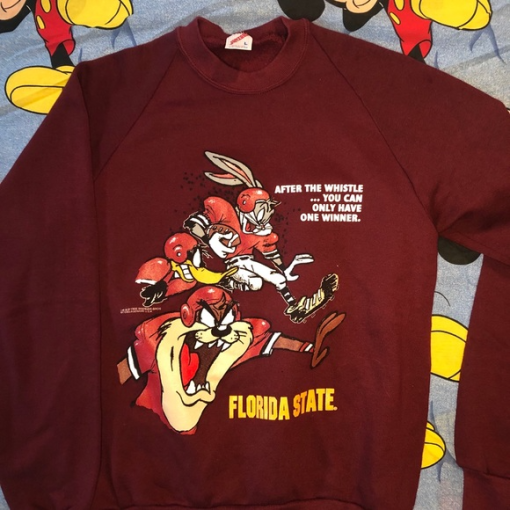 Vintage Florida State Looney Tunes Crewneck Sweatshirt