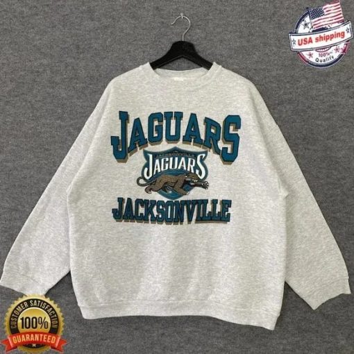 Vintage Jacksonville Jaguars Football Team Crewneck Sweatshirt For Fan