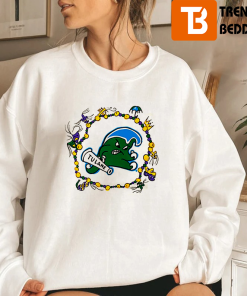 Vintage NCAA Tulane Green Angry Wave 2023 Crewneck Sweatshirt