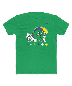 Vintage NCAA Tulane Green Angry Wave Nike T-shirt 2023