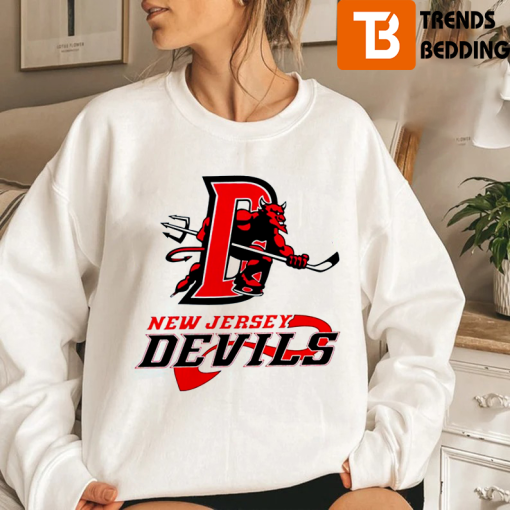 Vintage New Jersey Devils Ice Hockey Unisex Sweatshirt
