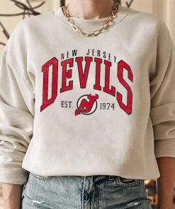 Vintage New Jersey Devils NJ Ice Hockey Unisex Sweatshirt Vintage New Jersey Devils NJ Ice Hockey Unisex Sweatshirt