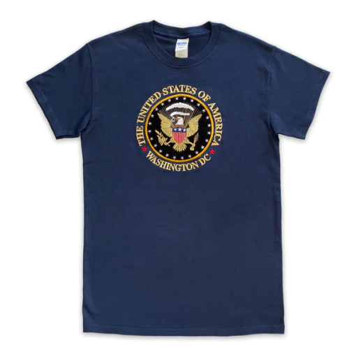 Vintage Presidential Seal Embroidered Unisex T-Shirt