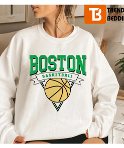 Vintage Style 90s Boston Basketball Crewneck Sweatshirt