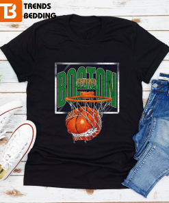 Vintage Style 90s Boston Celtics Basketball Team T-shirt