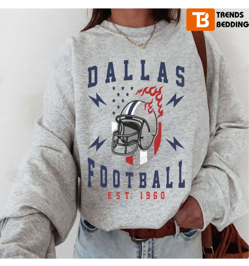 Vintage Style Dallas Cowboys Football Sweatshirt Gifts For Fans