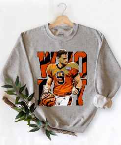 Vintage Style Joe Burrow Cincinnati Bengals Football Crewneck Sweatshirt