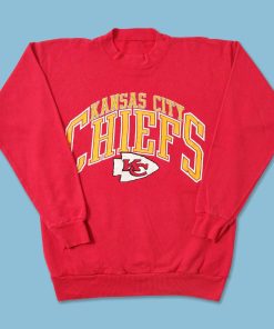 Vintage Style Kansas City Chiefs Crewneck Sweatshirt For Fan