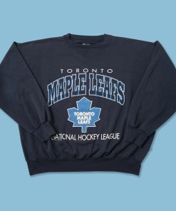 Vintage Toronto Maple Leaf Print Logo Medium Crewneck Sweatshirt