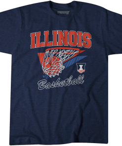 Vintage University Of Illinois Fighting Illini Basketball Hoodie