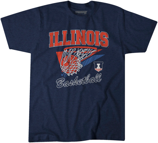 Vintage University Of Illinois Fighting Illini Basketball Hoodie