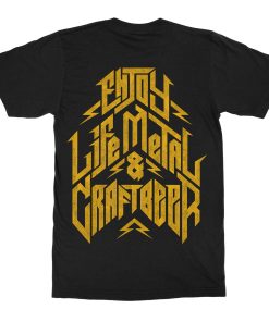 Vox&Hops Enjoy Life, Metal & Craft Beer T-Shirt