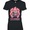 Warrior Pink Ribbon Gnome Breast Cancer Awareness Women Gift Shirts