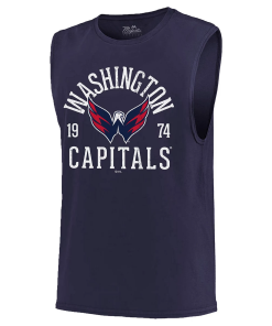 Washington Capitals Hockey Print New Softhand Muscle Tank Top