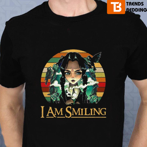 Wednesday Addams I Am Smiling Vintage T-shirt