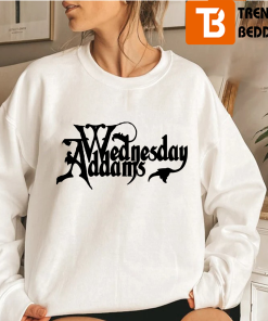 Wednesday Addams Netflix Typographic Logo Unisex T-shirt