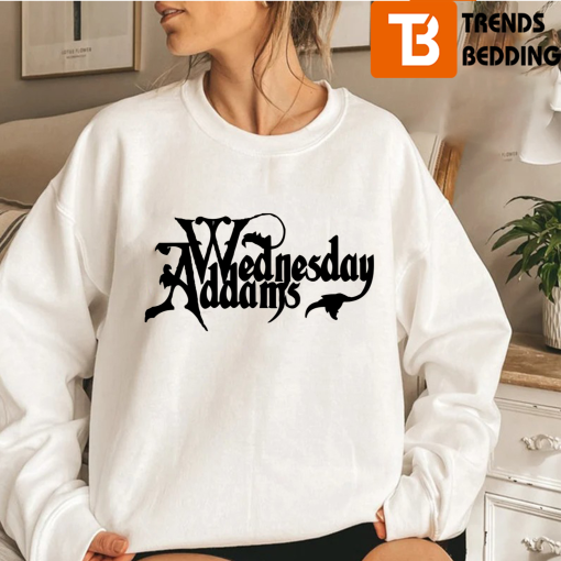 Wednesday Addams Netflix Typographic Logo Unisex T-shirt