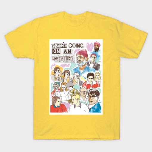 Wes Anderson Gang T-Shirt 100 Cotton