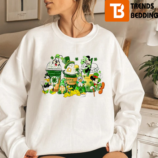 Winnie The Pooh Disney Shamrock St Patricks Day Sweatshirt