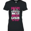 Womens Bikers Against Breast Cancer Fight For A Cure Hope Matters V-Neck