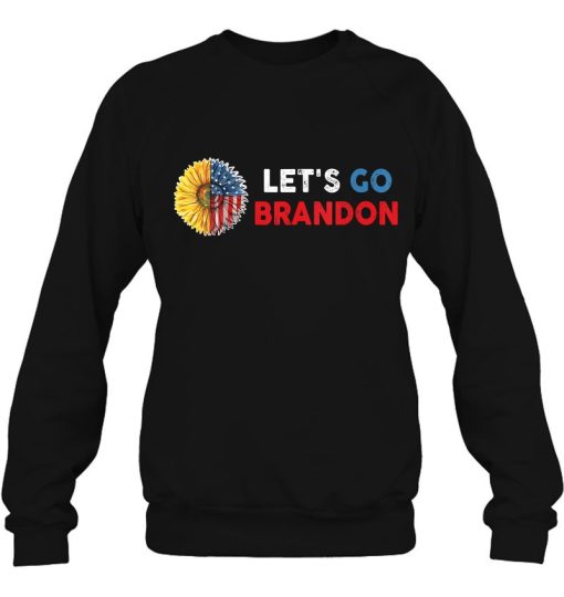 Womens Let’s Go Brandon Shirt Sunflower Lets Vintage Sweatshirt