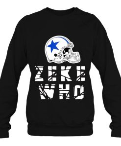 Zeke Who Stripe Football Dallas Cowboys Ezekiel Elliott Shirt