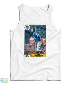 1987 Topps Future Stars Bo Jackson Tank Top For UNISEX 1987 Topps Future Stars Bo Jackson Tank Top For UNISEX