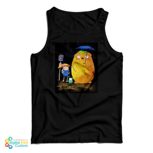 Adventure Time In The Rain My Neighbor Totoro Tank Top