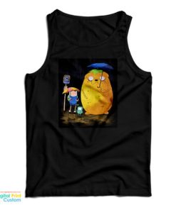 Adventure Time In The Rain My Neighbor Totoro Tank Top