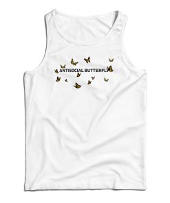 Antisocial Butterfly Tank Top For UNISEX Antisocial Butterfly Tank Top For UNISEX