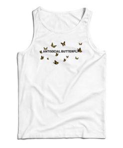 Antisocial Butterfly Tank Top For UNISEX