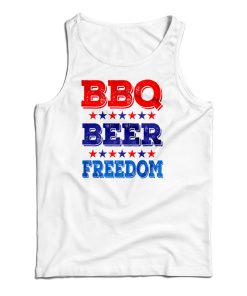 BBQ Beer Freedom America USA Party Tank Top For UNISEX BBQ Beer Freedom America USA Party Tank Top For UNISEX