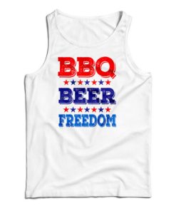 BBQ Beer Freedom America USA Party Tank Top For UNISEX