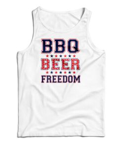 BBQ Beer Freedom Tank Top For UNISEX