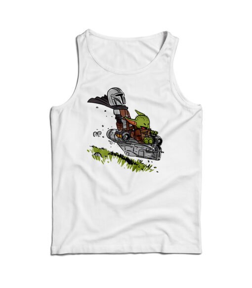 Baby Yoda And Mando Tank Top Cheap For Men’s And Women’s