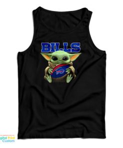 Baby Yoda Bills Mafia Football Tank Top